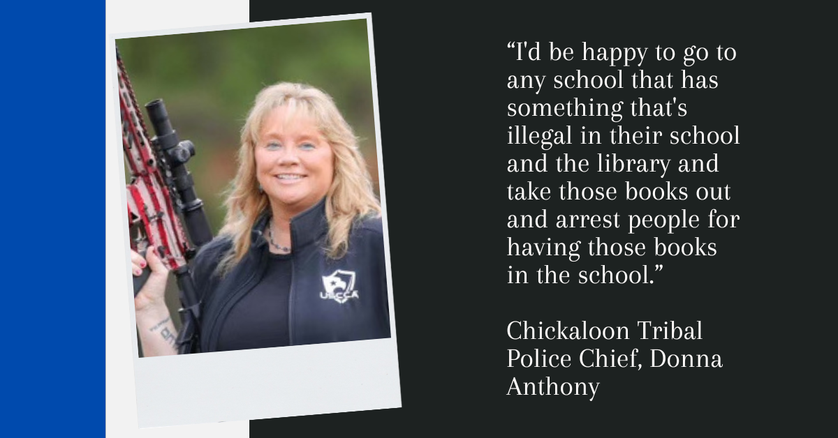 Chickaloon Tribal Police Chief "Happy" to Arrest School Librarians 👀