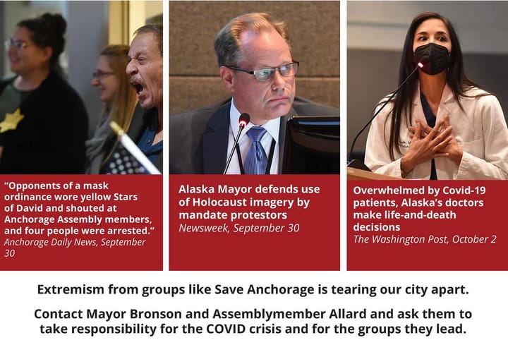 Pro-Bronson right-wing "Save Anchorage" members take to Perez-Verdia's Facebook page. Goes as expected.