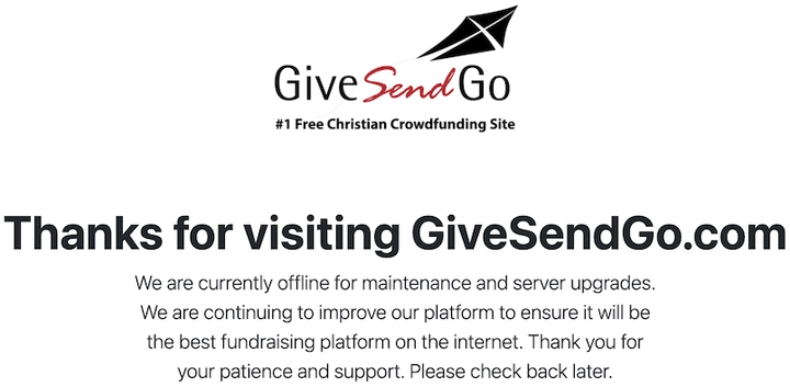 GiveSendGone: Christian crowdfunding platform used by Alaskans — offline